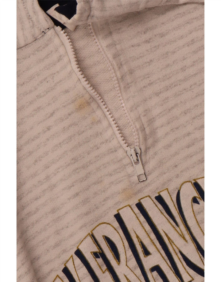 Мужской свитшот с рисунком MAGIC San Francisco, большой серый в полоску