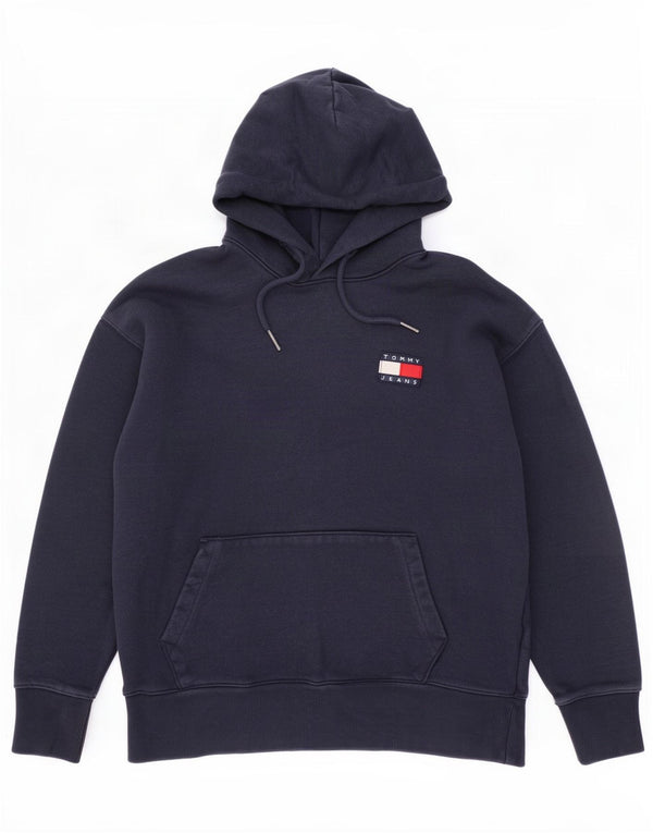 Мужской джемпер с капюшоном Tommy Hilfiger, большой размер, темно-синий, хлопок