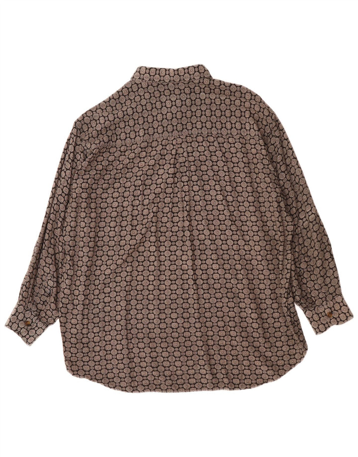 ГП. Рубашка мужская BELLINI & COMPANY средняя черная из вискозы с геометрическим узором