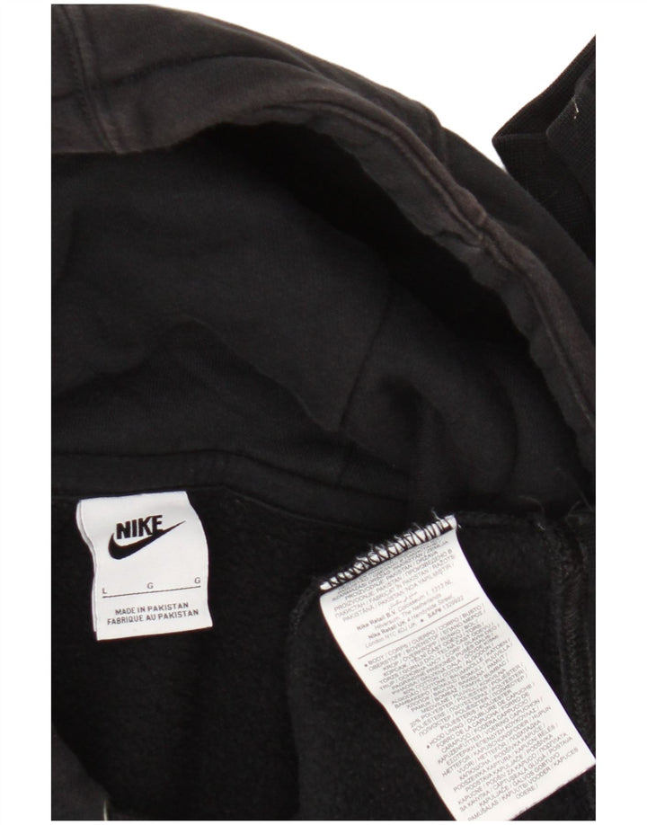 Мужской джемпер с капюшоном Nike, большой черный, хлопок
