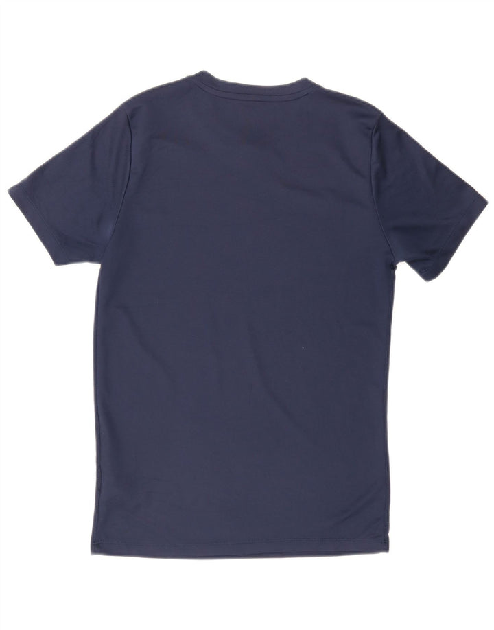 Мужская футболка Nike Dri Fit, маленький темно-синий полиэстер