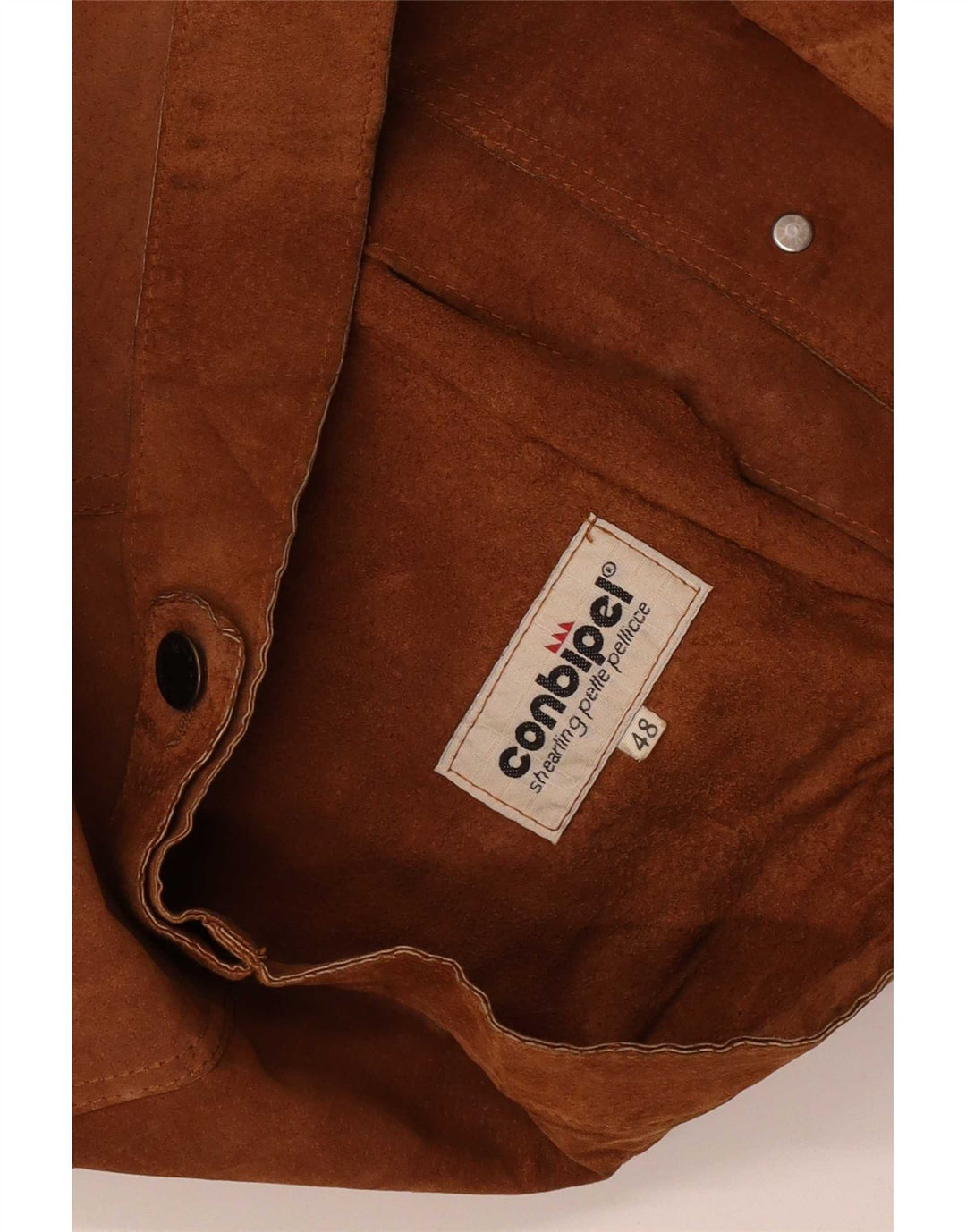 Мужской замшевый бомбер Conbipel IT 48 Medium Brown Leather Classic