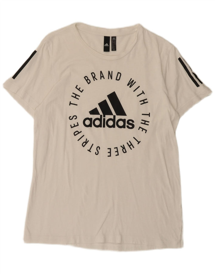 Мужская футболка с рисунком Adidas Top Medium White