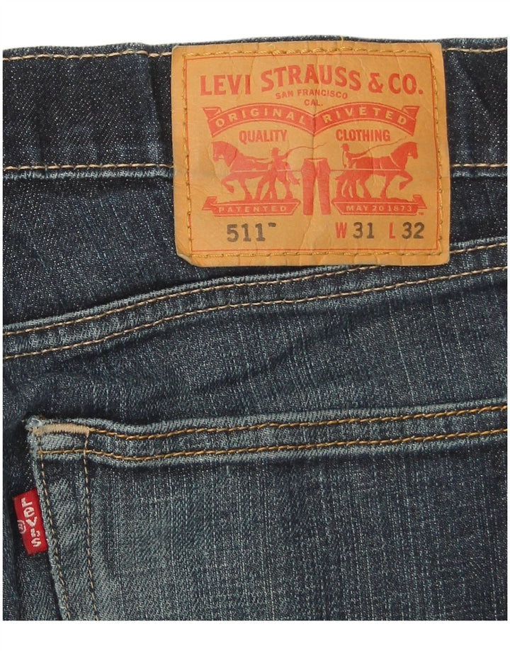 Мужские джинсы Levi's Slim 511 W31 L32 синие, хлопок