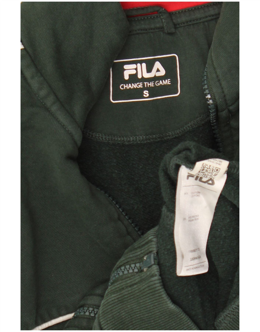 Мужской спортивный костюм Fila, верхняя куртка, маленький хлопок в полоску цвета хаки