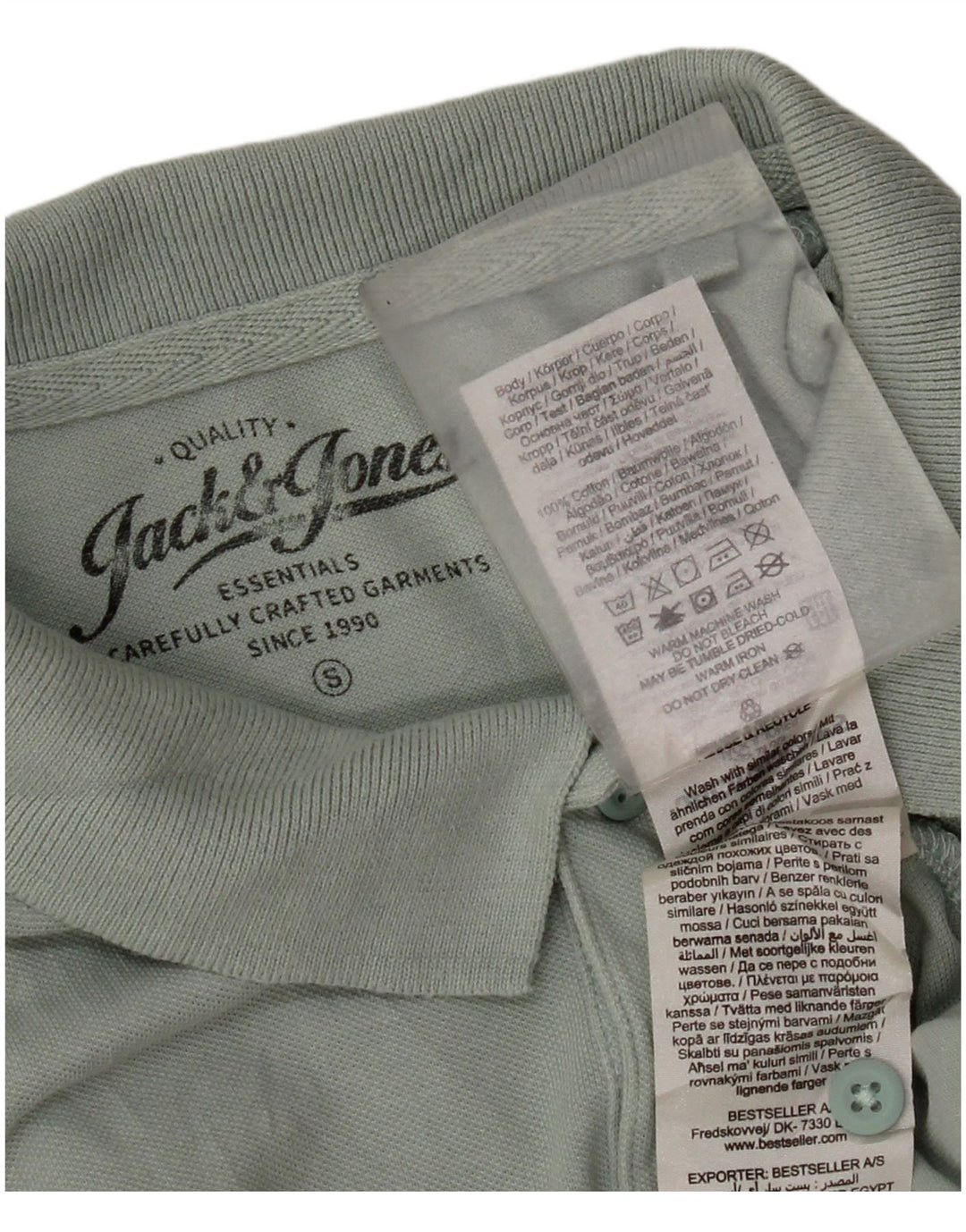 Мужская рубашка-поло Jack & Jones, маленькая зеленая, хлопок