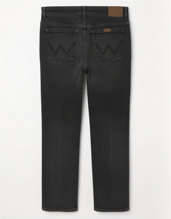 Мужские прямые джинсы Wrangler стандартного кроя W36 L30, черный хлопок