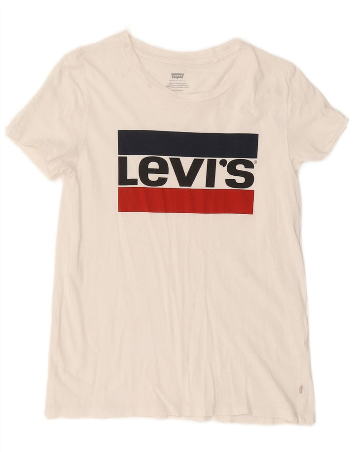 Женская футболка с рисунком LEVI'S Top UK 6 XS Белая