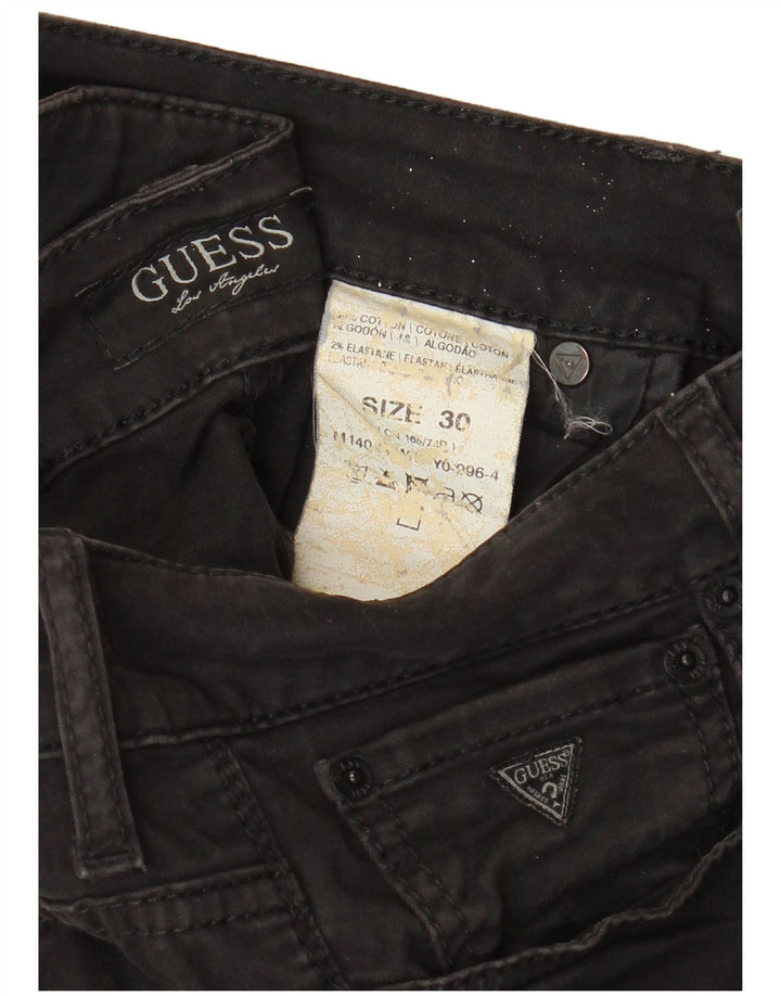 Мужские джинсы скинни GUESS W30 L33, черный хлопок