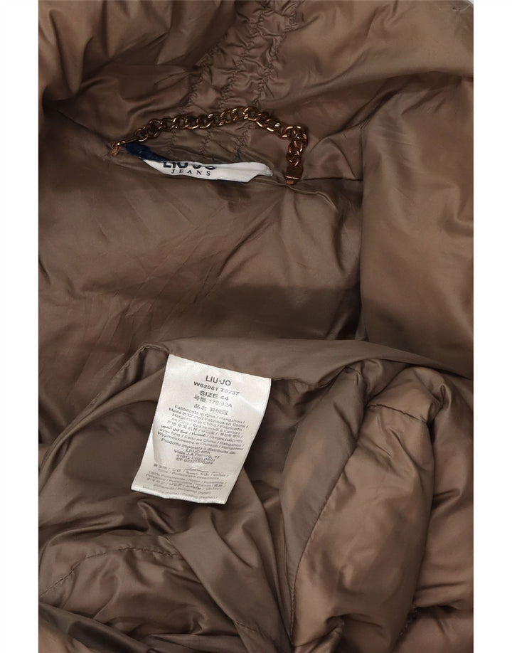 Женское пуховое пальто Liu Jo IT 44 Medium Brown Полиамид