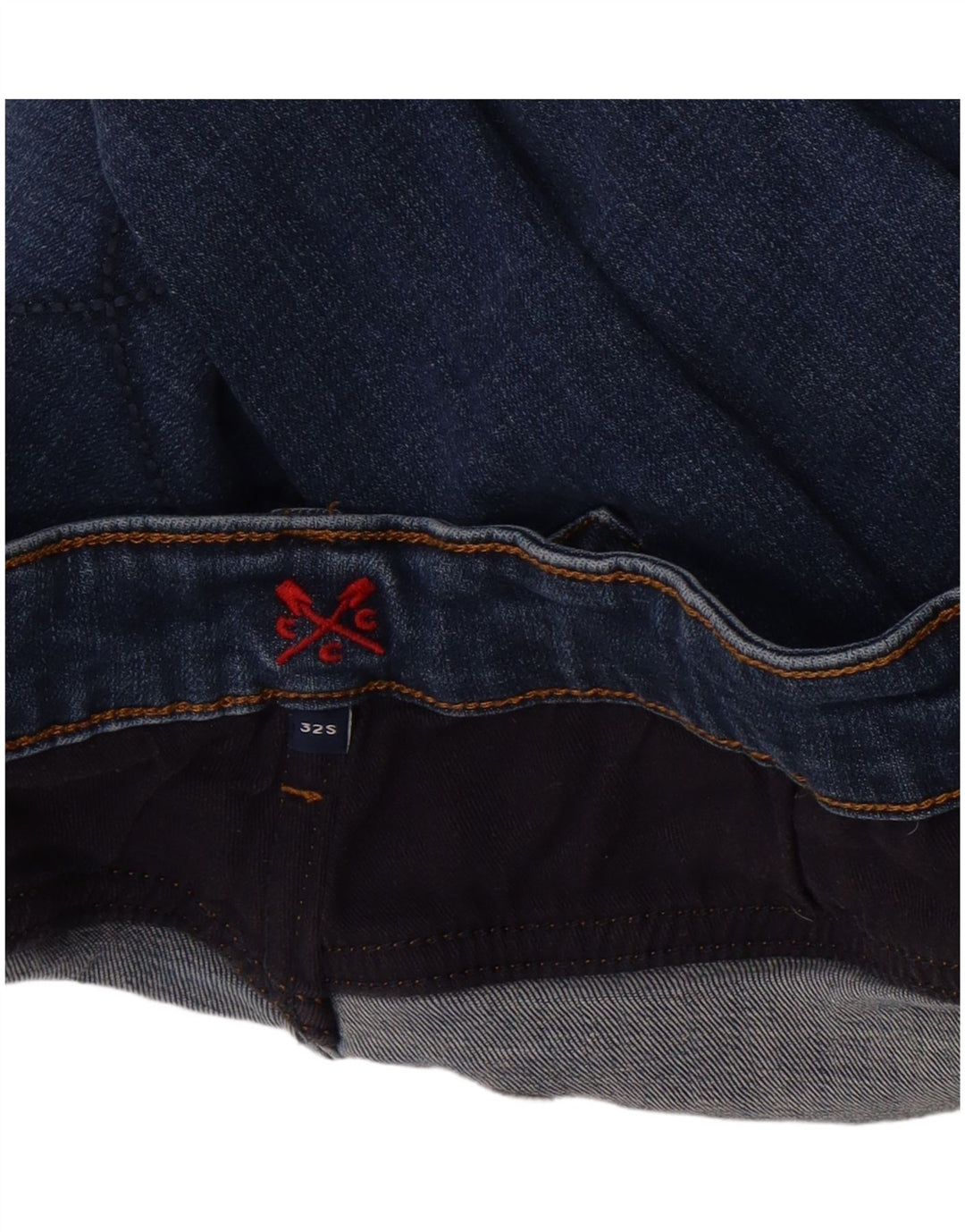 Crew Clothing Женские узкие джинсы W32 L25 Темно-синие