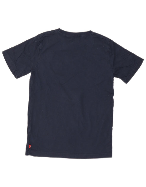 Футболка с рисунком Levi's для мальчиков, топ 13–14 лет, темно-синий, хлопок