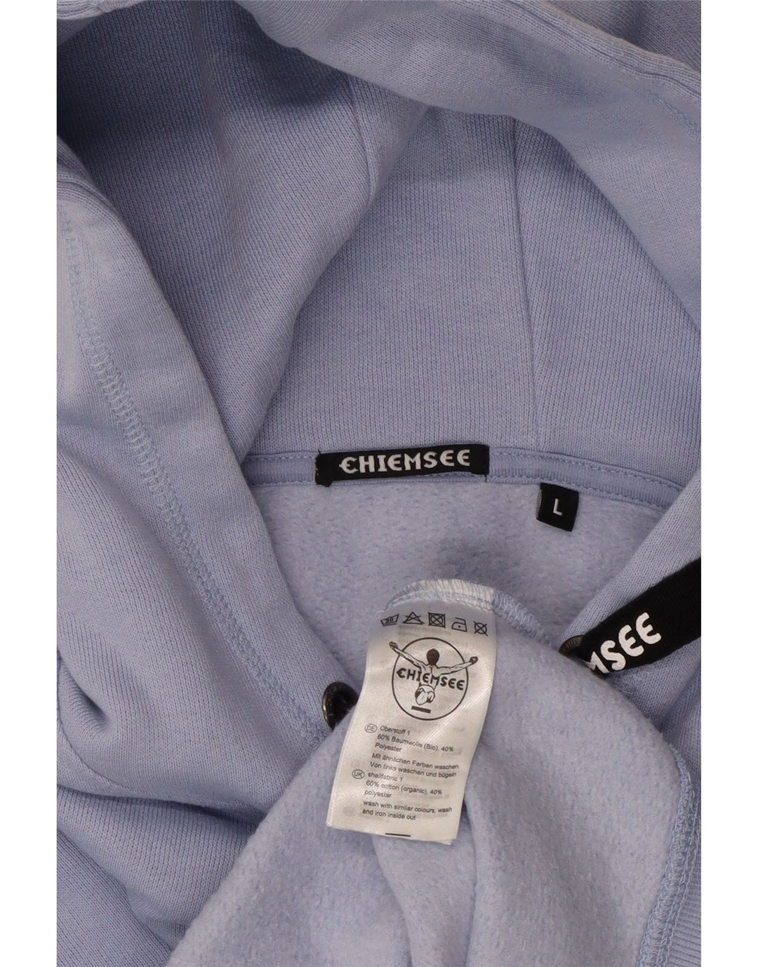 CHIEMSEE Женский джемпер с капюшоном оверсайз UK 16, большой синий хлопок
