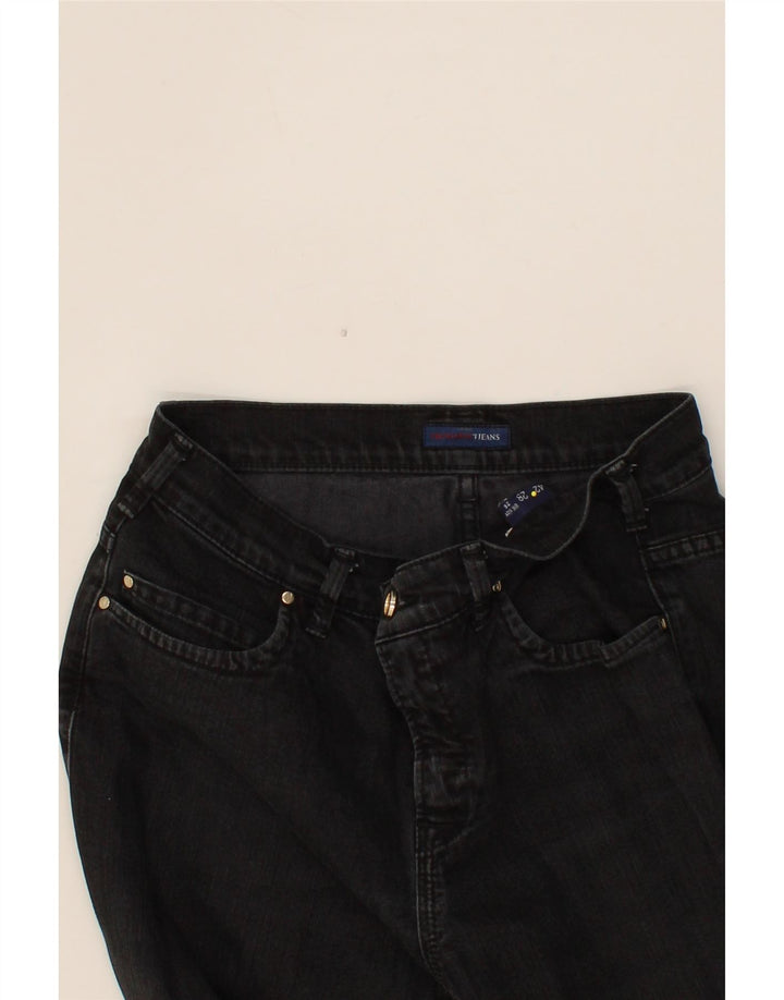 TRUSSARDI Womens Straight Jeans W26 L25  Black Cotton Vintage Trussardi and Second-Hand Trussardi from Messina Hembry 