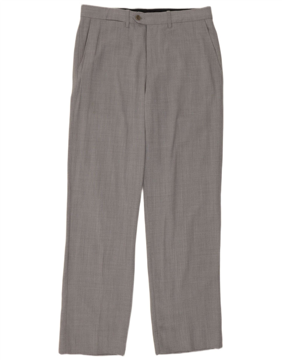 Мужские прямые костюмные брюки Zara EU 40, средние W31 L33, серые, шерстяные