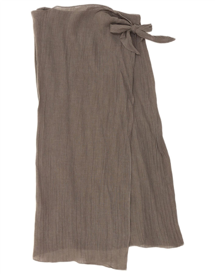 Женская юбка с запахом Zara, маленькая W26, серая