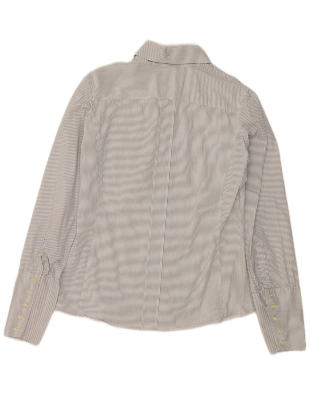 Женская деловая рубашка Benetton UK 16, большая синяя полоска