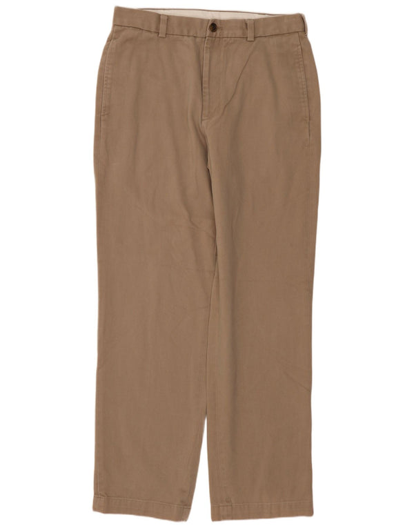 Мужские брюки-чиносы BROOKS BROTHERS 346 W33 L32 бежевого цвета, хлопок