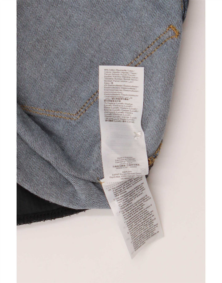 Женские джинсовые шорты Esprit W28, темно-синие, хлопковые, среднего размера