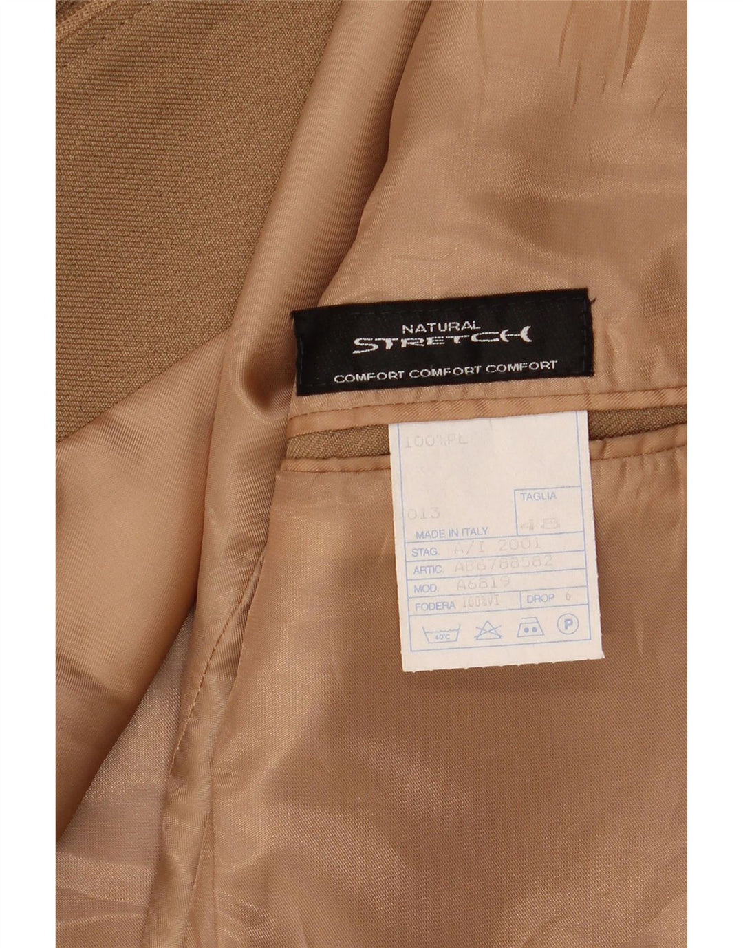 Пиджак женский VINTAGE IT 48 XL Коричневый полиэстер