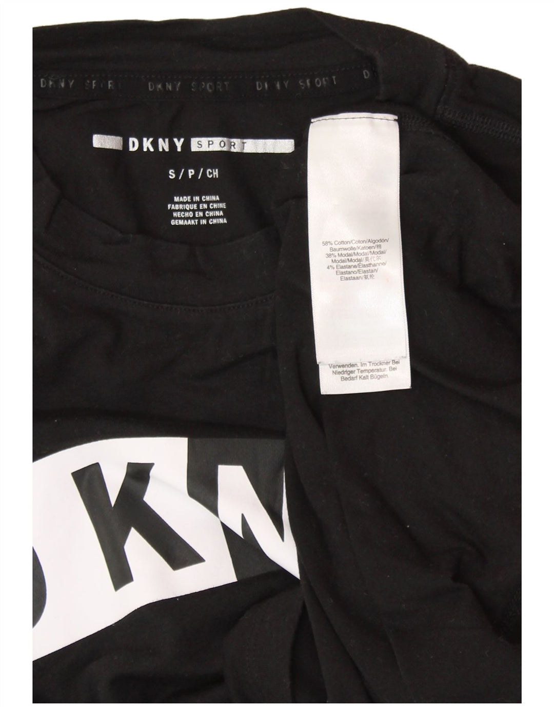 Женский жилет с рисунком DKNY, UK 10, маленький, черный, хлопок