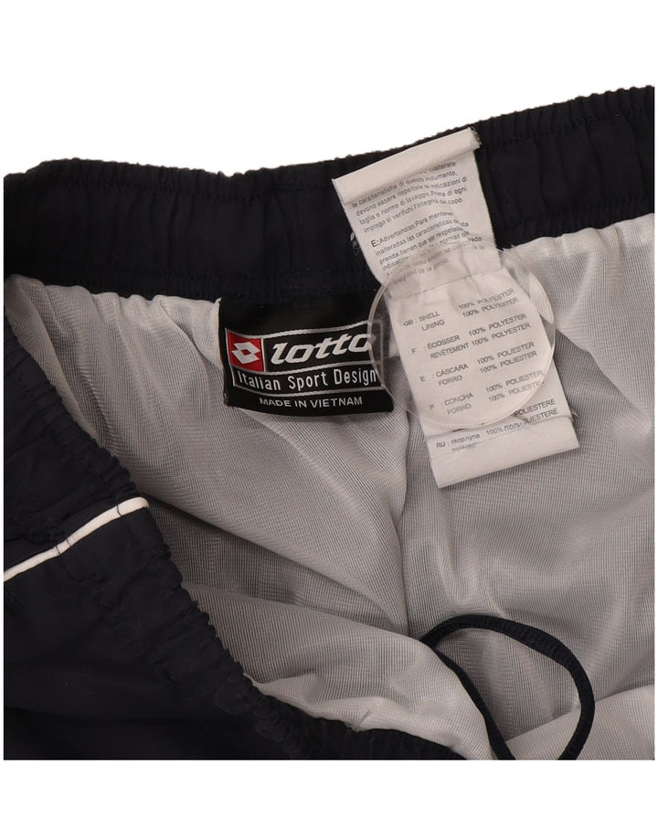 Мужские шорты для плавания Lotto, большие темно-синие, полиэстер с цветными блоками