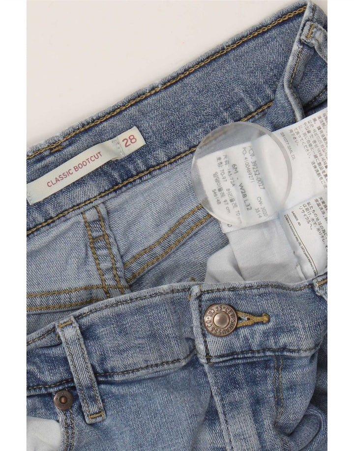 Женские классические джинсы Levi's Bootcut W28 L32, синие, хлопок