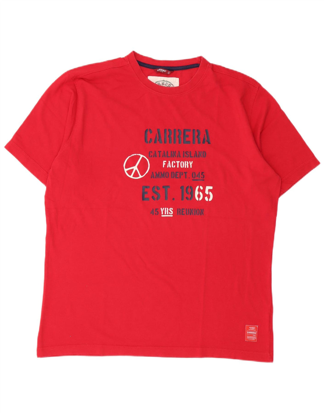 Carrera Мужская футболка с рисунком Top XL Красный Хлопок