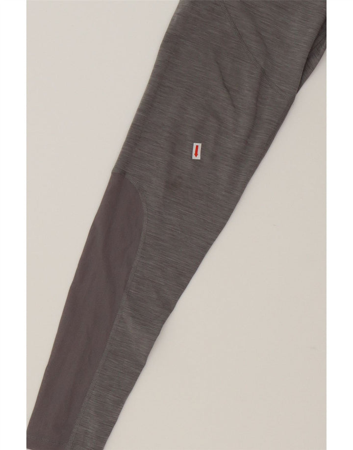 NIKE Womens Dri Fit Graphic Leggings UK 12 Medium  Grey Pinstripe Vintage Nike and Second-Hand Nike from Messina Hembry 