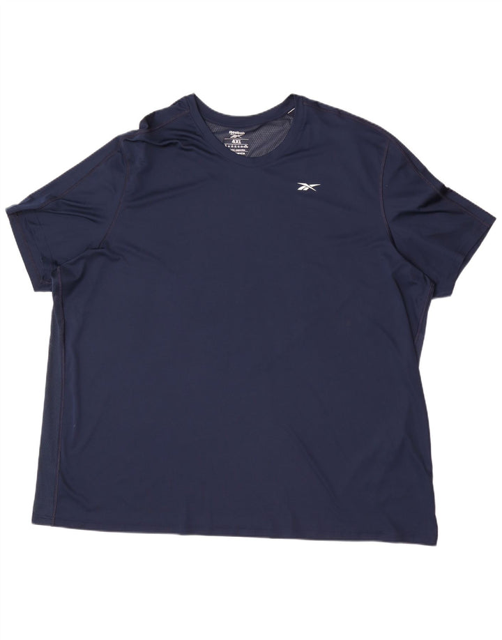 Мужская футболка Reebok Top 4XL Темно-Синяя