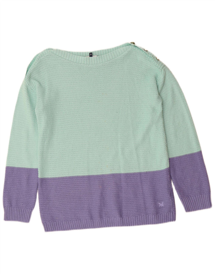 Женский джемпер с вырезом «лодочкой», Великобритания, 12, средний зеленый цвет Crew Clothing