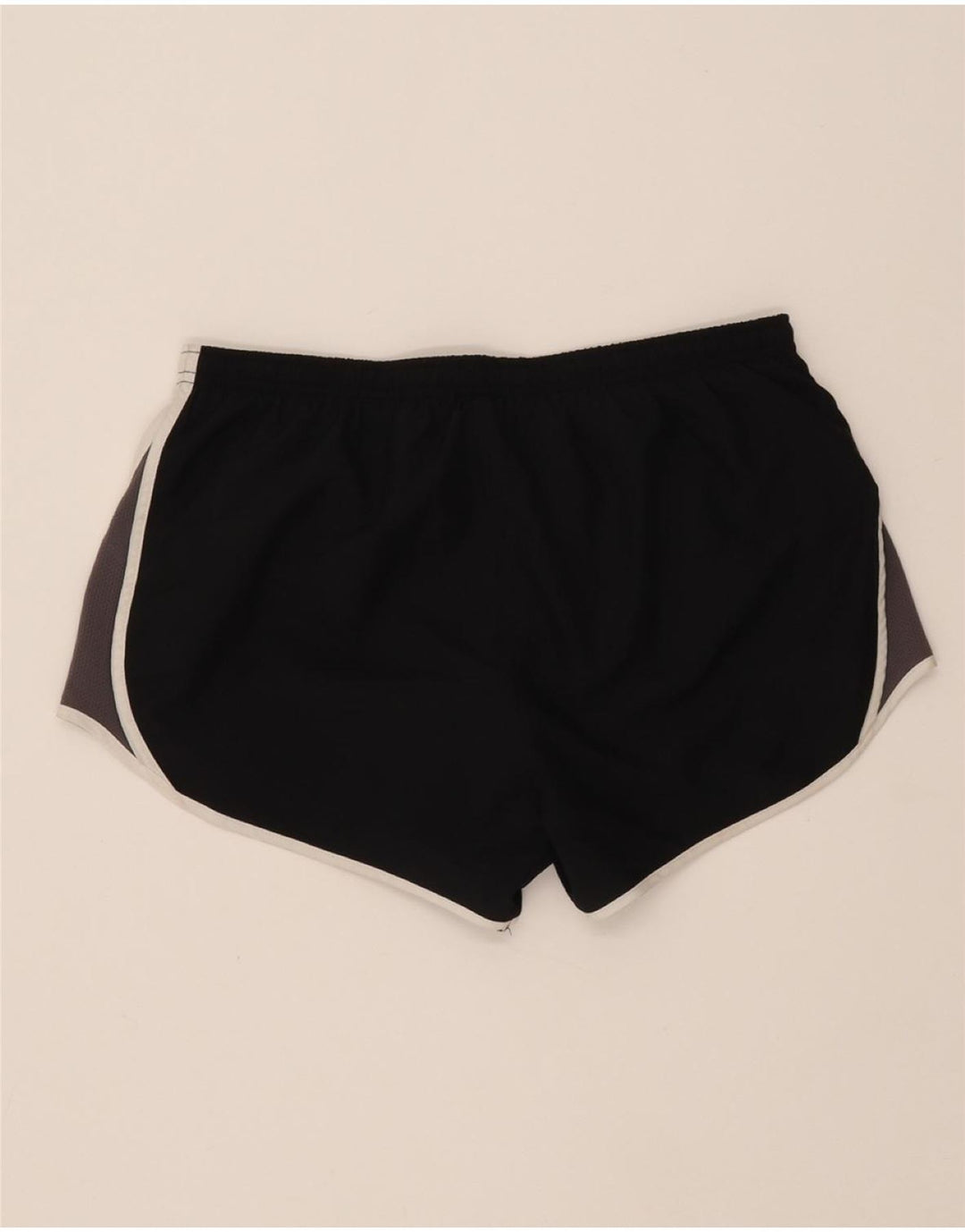NIKE Womens Dri Fit Sport Shorts Medium Black Colourblock Polyester Vintage Nike and Second-Hand Nike from Messina Hembry 
