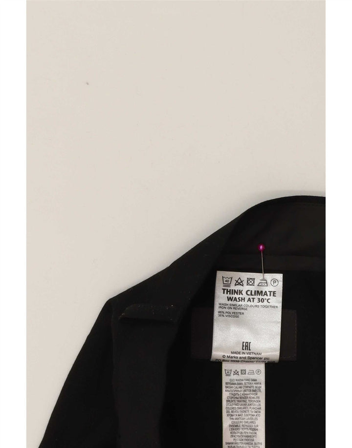 Мужские зауженные костюмные брюки Marks & Spencer W38 L31 черные классические из полиэстера