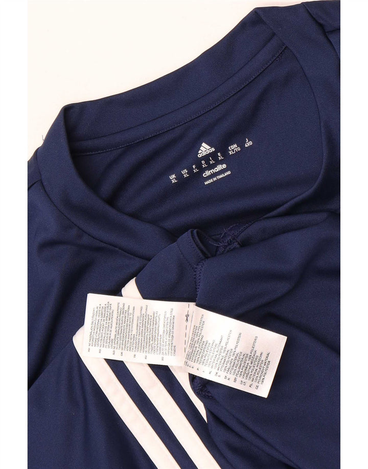 Adidas Мужская футболка Climalite Top XL Темно-синий полиэстер