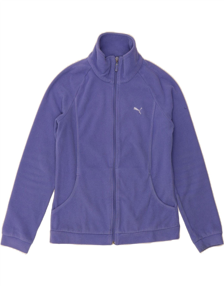 PUMA Womens Fleece Jacket UK 10 Small Purple Vintage Puma and Second-Hand Puma from Messina Hembry 