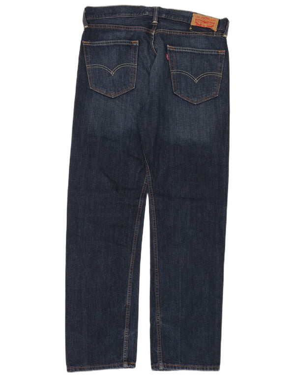 Мужские прямые джинсы LEVI'S W33 L32 синие, хлопок