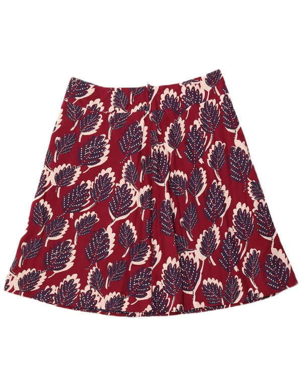 Женская юбка-трапеция WHITE STUFF UK 14, большая W34, розовая вискоза с цветочным принтом