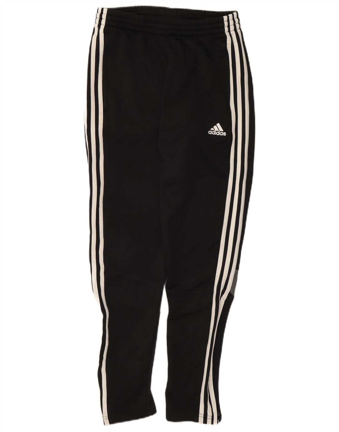 Мужские спортивные брюки ADIDAS Climalite, маленькие черные, полиэстер с цветными блоками