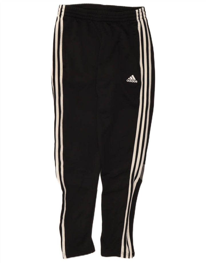 Мужские спортивные брюки ADIDAS Climalite, маленькие черные, полиэстер с цветными блоками