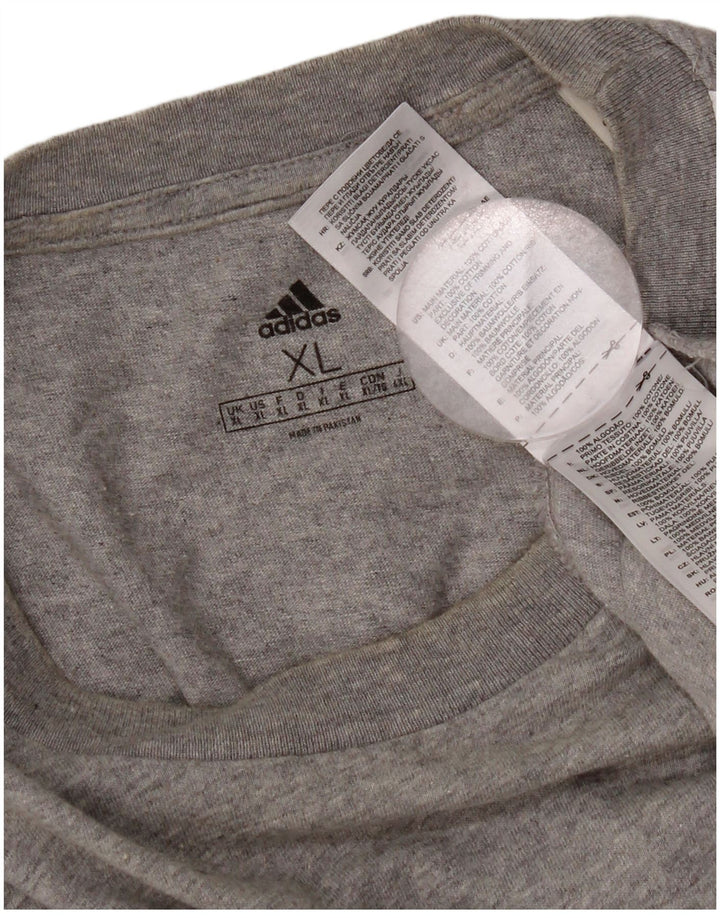 Мужская футболка Adidas Top XL Серый хлопок