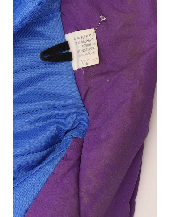 Винтажное женское стеганое пальто UK 18 XL, фиолетовый полиэстер