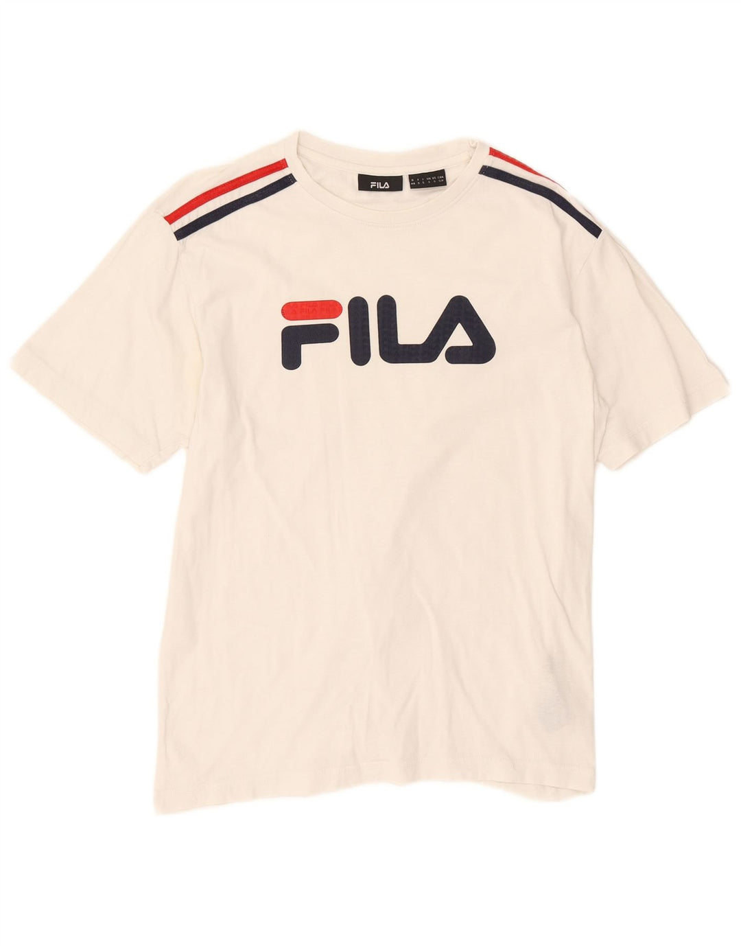 Fila Мужская футболка с рисунком, маленький белый хлопок