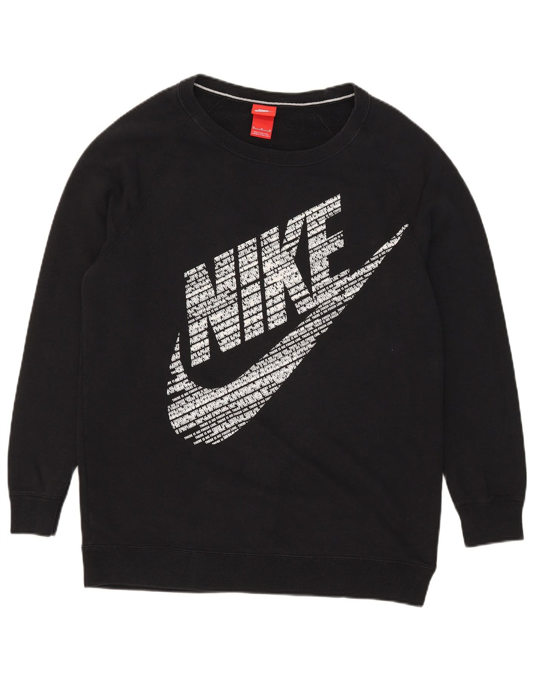 Мужской свитшот с графикой Nike, средний черный хлопковый джемпер