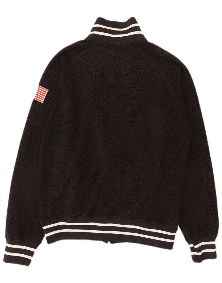 Женская флисовая куртка Woolrich с графическим рисунком UK 18 XL, черный полиэстер