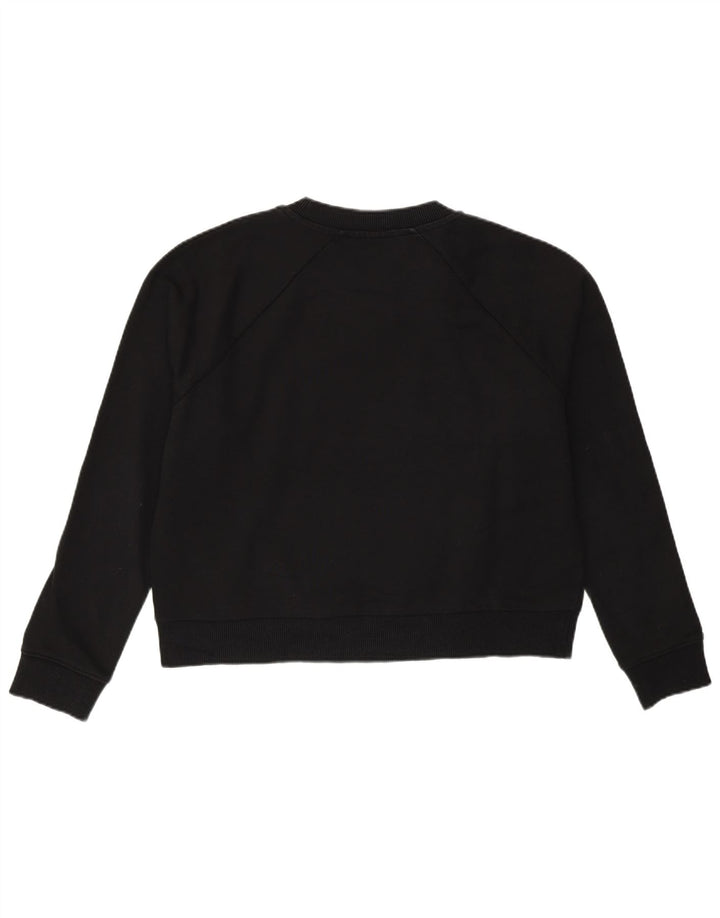 Женский укороченный свитшот оверсайз с рисунком Vans UK 14, средний черный