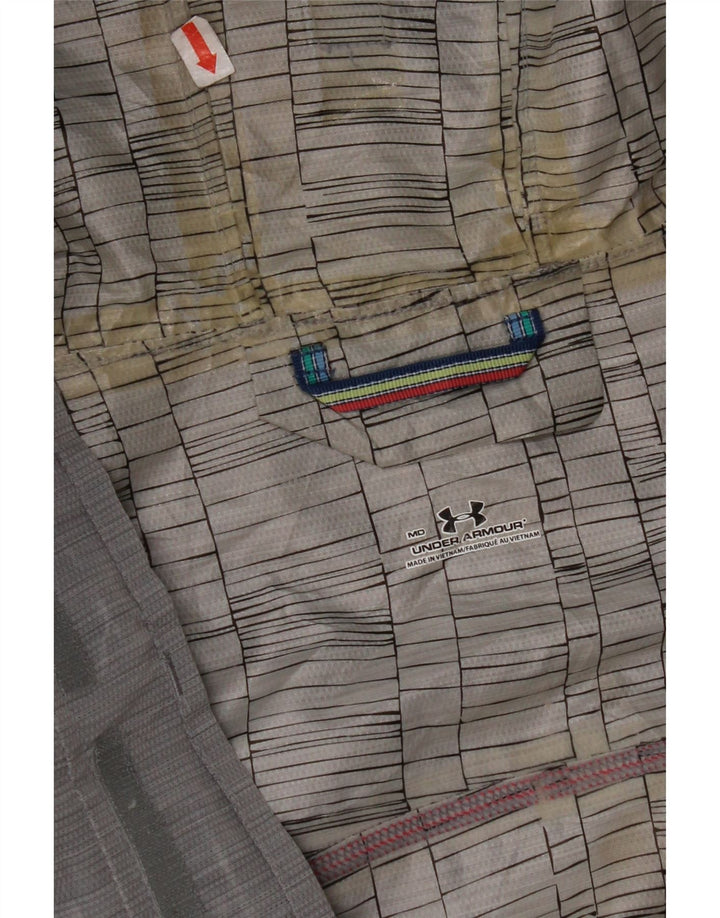 Мужская дождевик с капюшоном UNDER ARMOR UK 38 Средний серый полиэстер