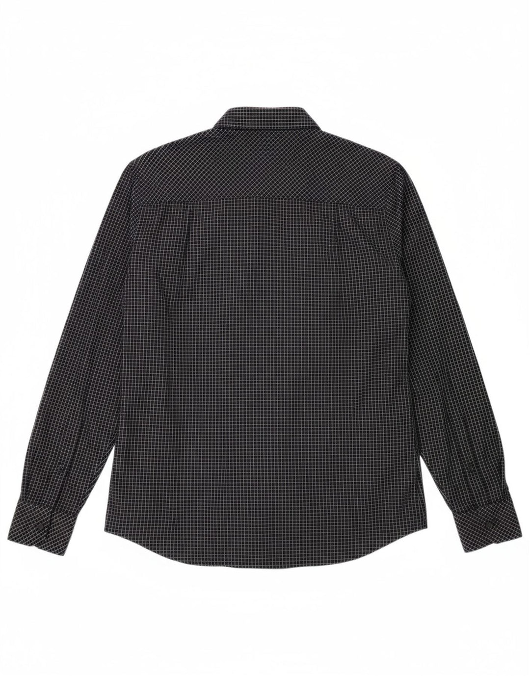 LEE Mens Shirt Large Black Check Cotton