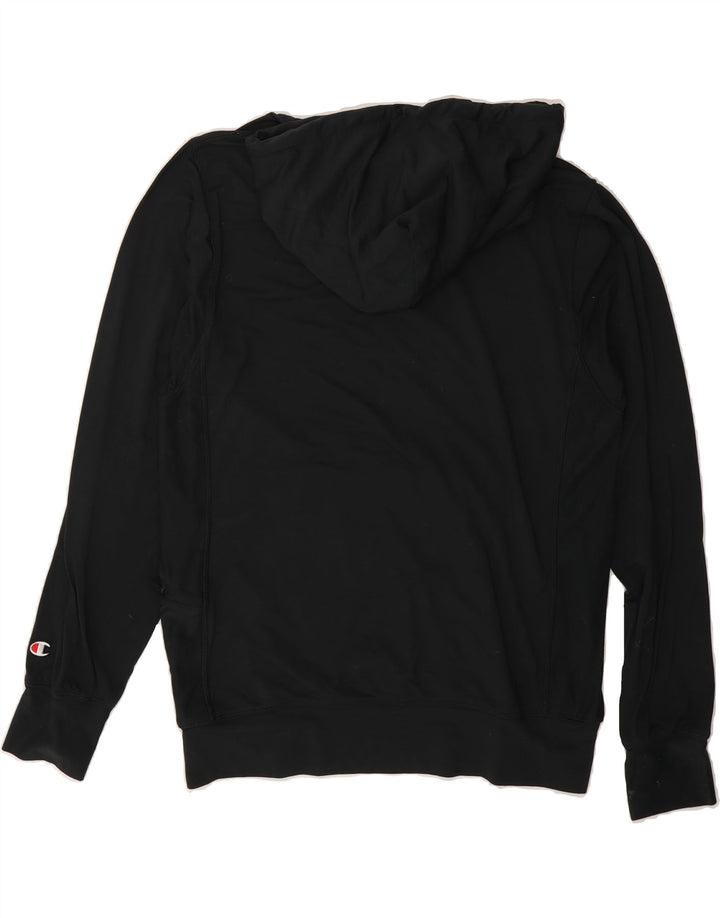 CHAMPION Mens Hoodie Jumper Small Black Vintage Champion and Second-Hand Champion from Messina Hembry 