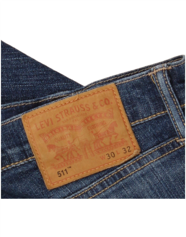 Женские джинсы LEVI'S 511 Slim W30 L32 Синие, хлопок