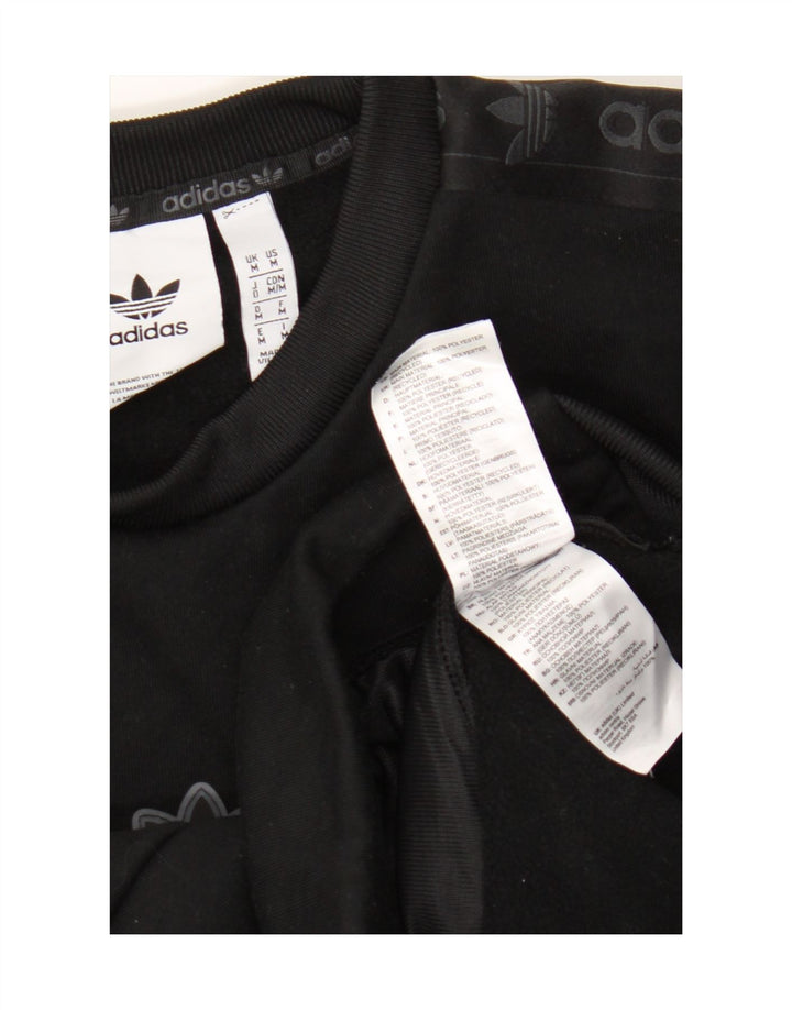 Мужской свитшот Adidas с графическим рисунком, средний черный полиэстер